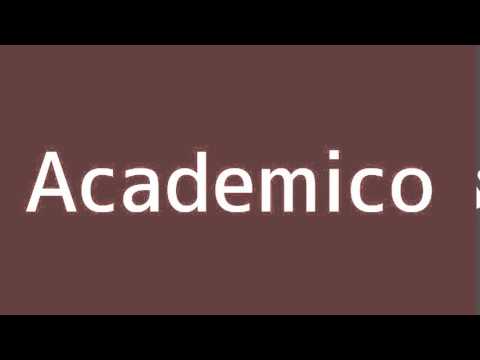 How to say Academic in Spanish