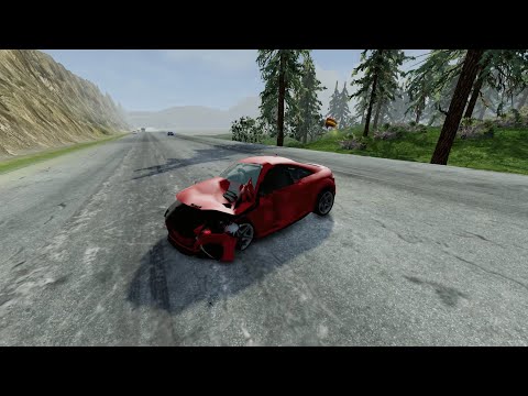 Dangerous Road vs Luxury Car Crash  - BMW Audi & Tesla Real Car Mods Episode 14