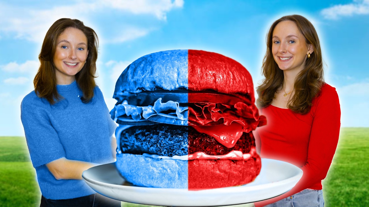 Vi äter bara Blå VS Röd mat i 24h!