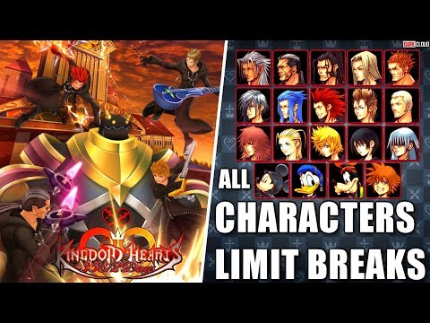 Kingdom Hearts 358/2 Days All Characters and Limit Breaks HD