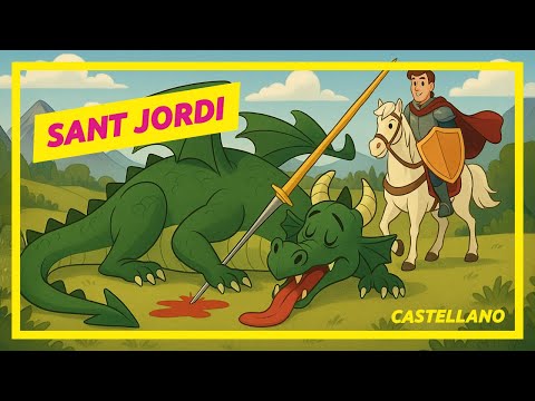 🌹 La Leyenda de Sant Jordi | Cuento Infantil 🐉📚 Día del Libro y la Rosa 23 de Abril