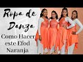 Vestuario para Danza Cristiana Facil  Hacer tu Efod Naranja.