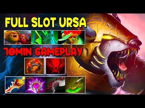 70MIN FULL SLOT [ Ursa ] NONSTOP TEAM FIGHT - DOTA 2 GAMEPLAY