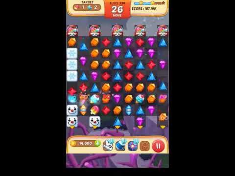 Jewel Match King Level 334 - Walkthrough ( No Booster )