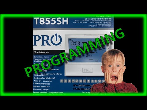 Programming the Pro1 T855SH Thermostat