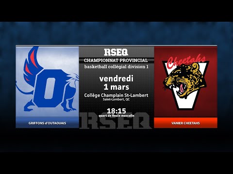 RSEQ D1 Basketball Masculin 🏀 QF: Outaouais v Vanier [2024-03-01]