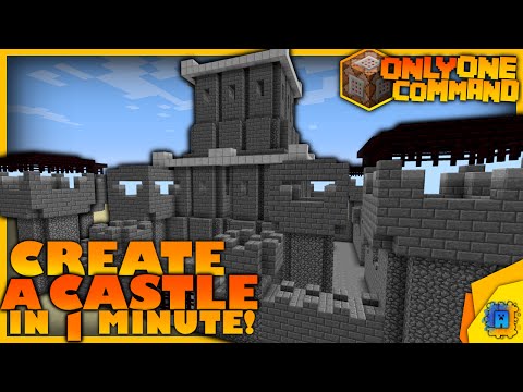 Insane One-Command Minecraft Castle Generator! (1.8)