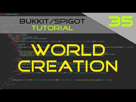 GHG - Minecraft Bukkit/Spigot Plugin Tutorial #35: World Creation