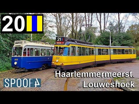 Cabinerit Tram 20 (Amsterdam) | Haarlemmermeerstation - Louweshoek (Tram Driver's POV)