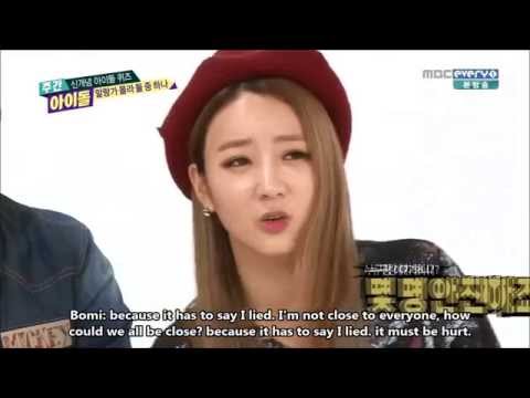 [Eng Sub] 141008 Bomi - Weekly Idol (Truth Or Lie)