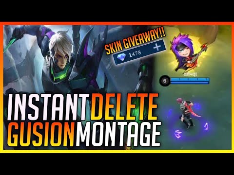INSTANT DELETE?!! |  GUSION MONTAGE #16