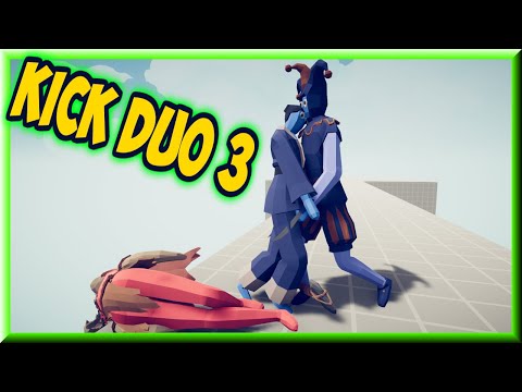Kick Duo 3! Taekwondo and Jester vs Every Faction 2v1 + Bonus - TABS MODS GAMEPLAY