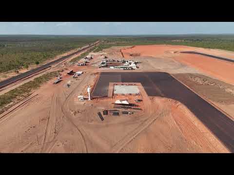 Obras, construção Aeroporto Internacional do Jalapão. Em São Felix do Tocantins.