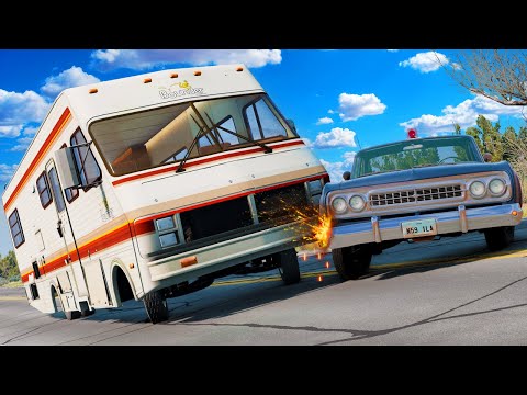 NEW RV MOD Makes for Fun High-Speed Police Chases in BeamNG Drive!
