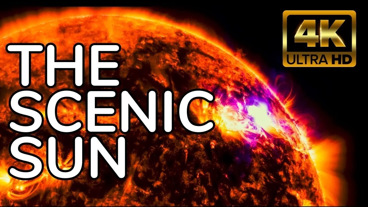 Amazing Views of The Sun 4K Video Mercury Transit - Solar Flare - Relaxing Ambient Music