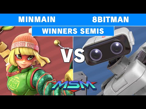 MSM Online 29 - 8Bitman (R.O.B) Vs. MinMain (Minmin) Winners Semis - Smash Ultimate
