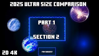 Size Comparison 2025 [Ultra] Part 1 Section 2 2D 4K [FAN SUGGEST]