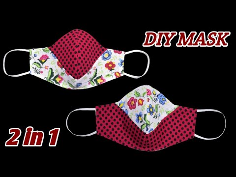 2 in 1 Very Easy New Style Cute Mask | Face Mask Sewing Tutorial | Anyone Can Make This Mask Easily