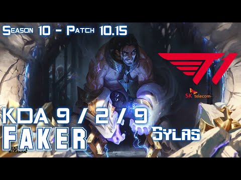 T1 Faker SYLAS vs LEBLANC Mid - Patch 10.15 KR Ranked