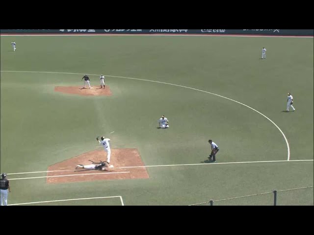 【ファーム】バファローズ・佐野皓の気迫あふれるタイムリー内野安打で先制!! 2021/6/25 H-B(ファーム)