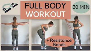 30 MIN FULL BODY WORKOUT - Ganzkörper Training mit Resistance Bändern