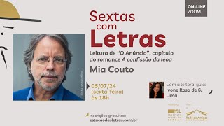Sextas com letras - Julho 2024 - capítulo “O Anúncio“ do romance A confissão da leoa, de Mia Couto