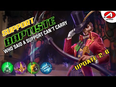 Vainglory Gameplay - Insane Support Plays/ Support Baptiste Gameplay Update[2.6]