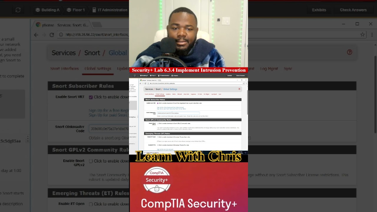 🔐 Security+ Lab 6.3.4 — Implement Intrusion Prevention