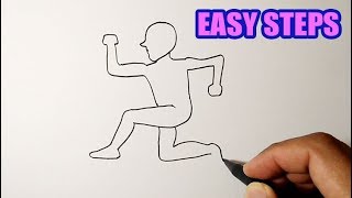 How to draw people running | EASY TO FOLLOW