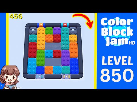Color Block Jam Level 456 (850) Solution Walkthrough