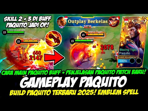 CARA MAIN PAQUITO BUFF❗TIPS PAQUITO SAKIT + TERKUAT❗BUILD PAQUITO TERBARU❗GAMEPLAY PAQUITO SEASON 39