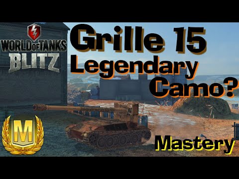 WOT Blitz Grille Legendary Camo // Mastery Gameplay