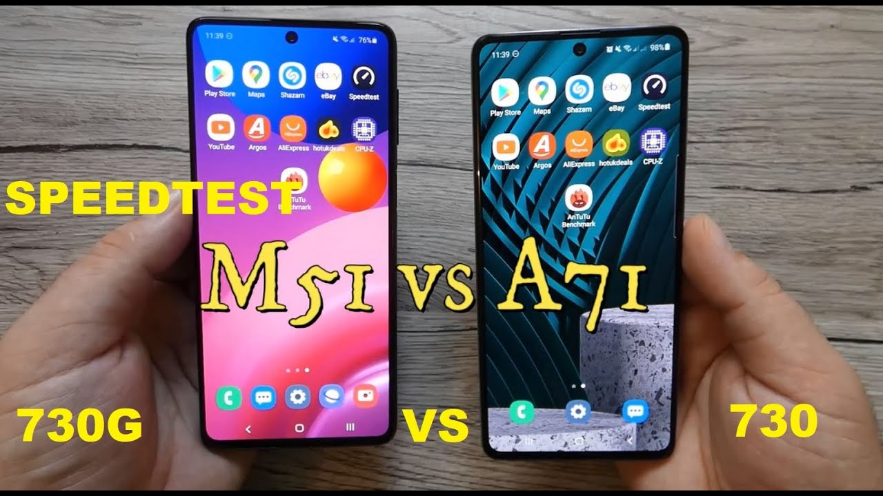 Samsung M51 vs Samsung A71 - SPEEDTEST !Snapdragon 730G vs 730!Speed Comparison!!