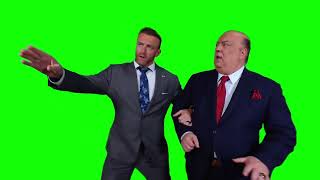 Nick Aldis scolds Paul Heyman green screen