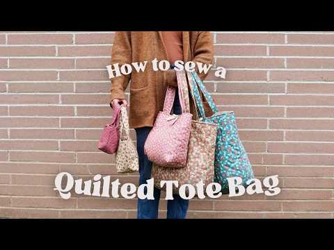 DIY Quilted Tote Bag | Detailed Sewing Tutorial | Beginner Friendly |Milk & Honey Quilt Co.