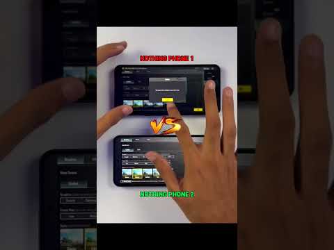 Nothing Phone 2 vs Nothing Phone 1 Bgmi Test 😍 #bgmi #pubg #shorts