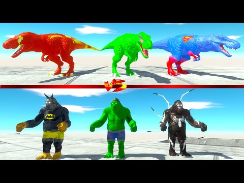 GORO BROTHER vs T-REX BROTHER TRAP DEATH RUN - Animal Revolt Battle Simulator