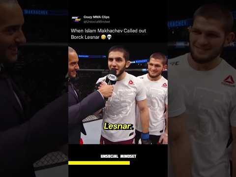 Islam Makhachev Called Out Brock Lesnar! 🤣💀 #islammakhachev #brocklesnar #unsocialmindset