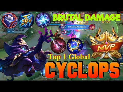 BRUTAL CYCLOPS Does INSANE Damage in mlbb! INSANE CYCLOPS Gameplay in MLBB! ~ MLBB