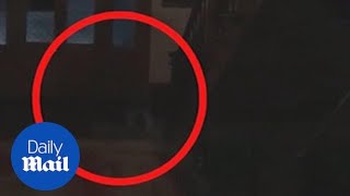 Trio of &#39;ghost feet&#39; spotted walking through a &#39;haunted house&#39;