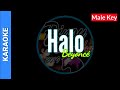 Halo by Beyoncé ( Karaoke : Male Key )