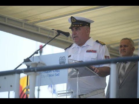 Proslava Dana rečnih jedinica i Dana Rečne flotile // Izjava kapetana bojnog broda Andrije Andrića