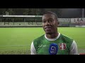 Arsenio Valpoort (FC Dordrecht) geeft handsbal toe bij goal tegen Almere City (2-2)
