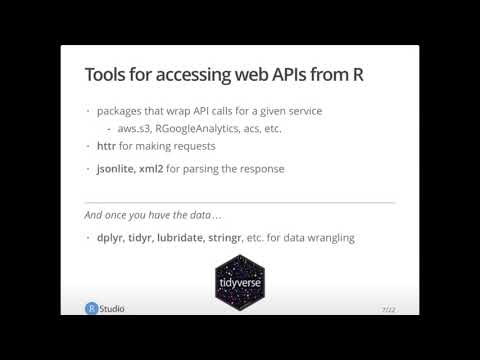 Web API Updates for R | RStudio Webinar - 2017