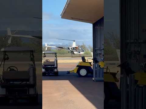 Our R22 coming back after flight training this morning! #mauihelicopter