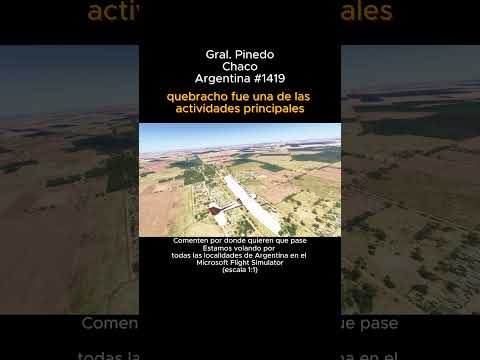 Gral. Pinedo, Chaco desde el Microsoft Flight Simulator #generalpinedo #chaco #msfs #argentina