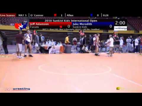 Sunkist Open - Freestyle - 84kg Semifinals - Jeff Adamson vs. Jake Meredith