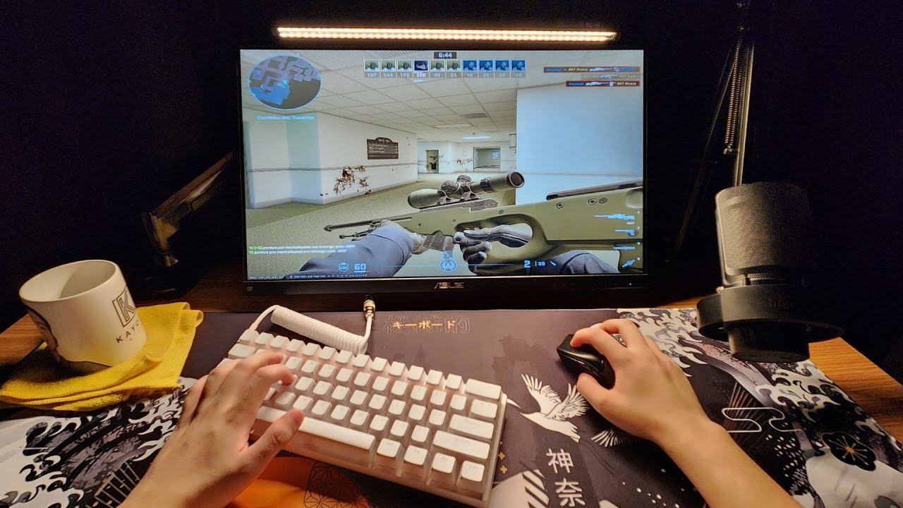 Melhorando meu setup gamer com uma lightbar e um mousepad muito lindo