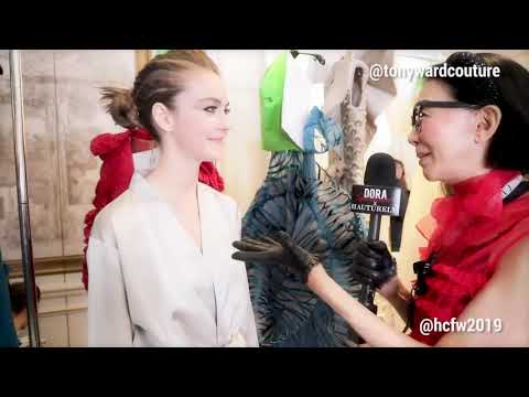 Interviews at Tony Ward Fall Winter 2019 during Haute Couture Fashion Week
