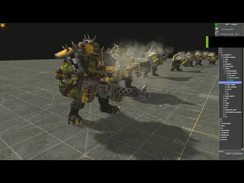 Orks Nobs vs Demon bloodletter